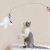 Mey İthalat®  Vantuzlu Tüylü Zilli Olta Kedi Oyuncağı 2 Oltalı