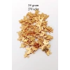 Oya Abiye Bileklik Kolye Pleksi Metalik Plastik Pul Altın Renk 24 gram 270 adet - BNC555