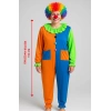 Palyaço Kostüm Seti 150 Cm (peruk + Burun + Kostüm)