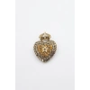 Rozet Broş - Kahverengi