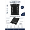Siyah Cepsiz Büyük Boy Kargo Poşeti 35x45+5 Cm 100 Adet