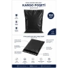Siyah Cepsiz Orta Boy Kargo Poşeti 30x37+5 Cm 100 Adet