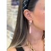 Taşlı Küpe - Pembe