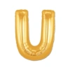 U Harf Folyo Balon Altın Renk  40 İnç