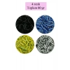 Uzun Boru Kesme Boncuk Çap 2mm Uzunluk 10 mm - 4 Renk - Toplam 80 Gram - BNC430
