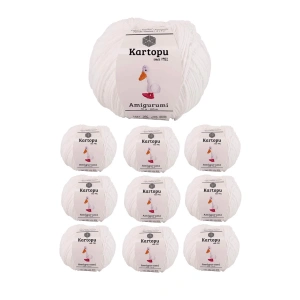 10 Adet Amigurumi El Örgü İpi 50gr 010