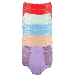 10 Adet Kenar Dantelli Toparlayıcı Yüksek Bel Bato Külot