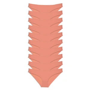 10 adet Süper Eko Set Likralı Kadın Slip Külot Pudra