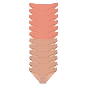 12 adet Süper Eko Set Likralı Kadın Slip Külot Pudra Ten