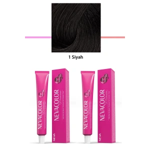 2 li Set Premium 1 Siyah - Kalıcı Krem Saç Boyası 2 X 50 g Tüp