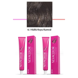 2 li Set Premium 6.1 Küllü Koyu Kumral - Kalıcı Krem Saç Boyası 2 X 50 g Tüp