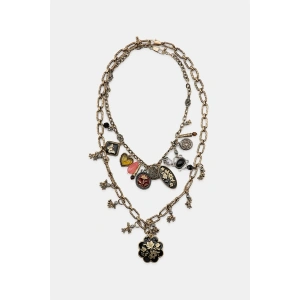 2li Uçlu Kolye Kolye - Altın