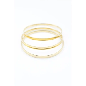 3lü Ajda Bilezik-65mm - Altın