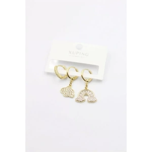 3lü  Xuping Küpe - Altın