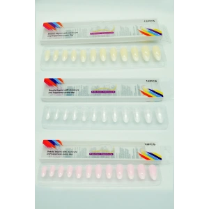 3 Renk Toplam 36 Adet Badem Tırnak Tak Ve Çık Kendinden Yapışkanlı Takma Tırnak