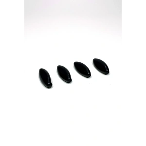 4 Adet Plastik Çengelli Eşarp Ve Şal İğnesi Siyah 4 cm