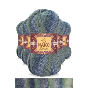 5 Adet Hercai Ebruli Hırka Kazak Atkı Bere El Örgü İpi Yünü 28046