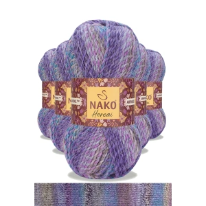 5 Adet Hercai Ebruli Hırka Kazak Atkı Bere El Örgü İpi Yünü 28181