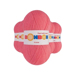 5 Adet Kristal El Örgü Lif İpi Pembe 98230 - bonbon mudanis