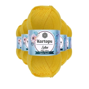 5 Adet Lotus Bikini Büstiyer Bluz Örgü İpi  K323 Civciv Sarı