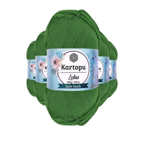 5 Adet Lotus Bikini Büstiyer Bluz Örgü İpi  K486 Çam Yeşili