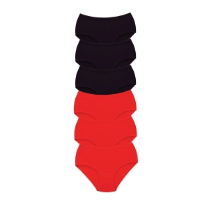 6 Adet Tutku Kadın Yüksek Bel Bato Kalın Lastik Külot S1