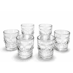 6lı Cam Kurukafa Bardak Seti Alk5116