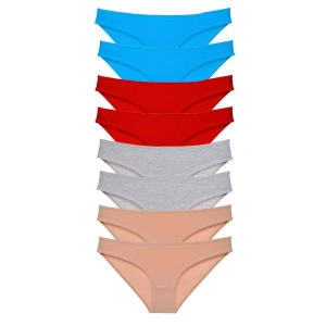 8 adet Süper Eko Set Likralı Kadın Slip Külot 534