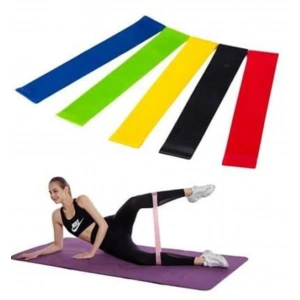 Aerobik Bant 5 Li Pilates Yoga Bandı *