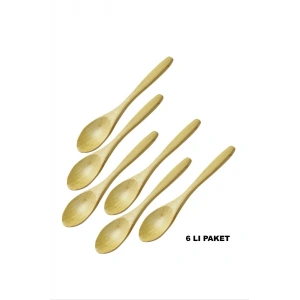 Ağaç Doğal 6lı Mama Kaşık BLS-01-6B