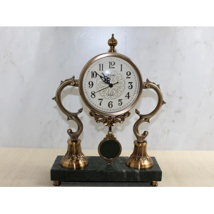 Altı Mermer Sarkaşlı Masa Üstü Saat Alk4321