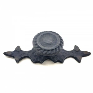 Antika Tarz Dekoratif Pirinç Çizgili Düğme - 25x80 Mm, Oksit