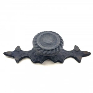 Antika Tarz Dekoratif Pirinç Çizgili Düğme - 25x80 Mm, Oksit