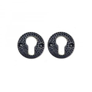 Antika Tarz Dekoratif Pirinç Oda Kilit Rozeti - 49mm, Oksit