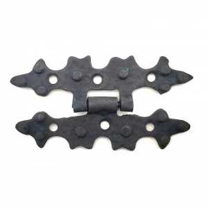 Antika Tarz Dekoratif Pirinç Yıldız Menteşe - 84x44 Mm, Oksit