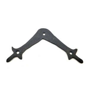 Antika Tarz Dekoratif Pirinç Zambak Gönye - Üst, 107x107 Mm, Oksit