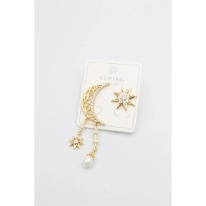 Ay Yıldız Küpe - Altın