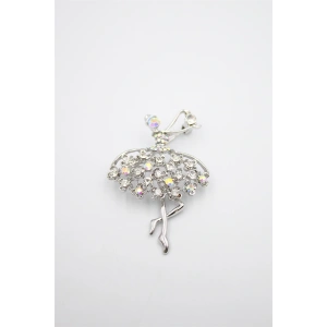 Balerin Broş - Gümüş