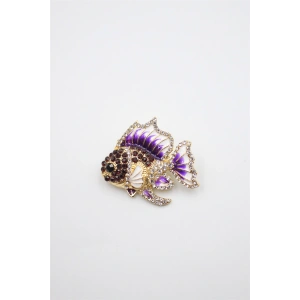 Balık Broş - Mor