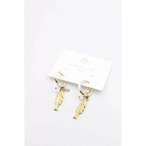 Balık Küpe - Beyaz