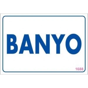 Banyo Uyarı Levhası 17,5x25 KOD:1688
