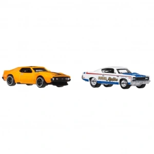 BFS  1:64 Hot Wheels Premium Car Culture 2li 71 Amc Javelin Ve Amc Rebel Machine