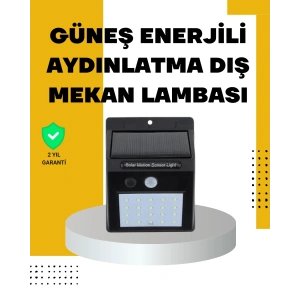 BFS 144 LEDli Geniş Aydınlatma Alanına Sahip Güneş Enerjili Güvenlik Lambası