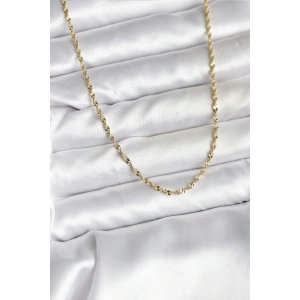 BFS 14K Gold Renk Kaplama Burgu Model CM Kadın Kolye