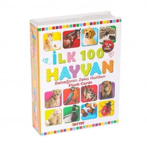BFS  1741 FLASH CARD İLK 100 HAYVANLAR EĞİTİCİ KARTLAR