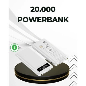 BFS 20.000mAh Taşınabilir Powerbank PD Teknolojili Çift USB Çıkışlı