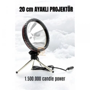 BFS  3 Ayaklı El Projektörü 360 Derece Avcı Projektörü Tekne Projektör