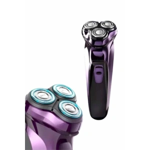 BFS 3 Bıçaklı Döner Başlıklı Sakal Sıfır Alma Tıraş Makinesi Profesyonel Paslanmaz Çelik