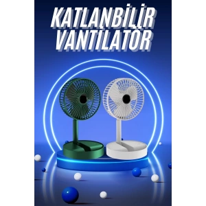 BFS 3 Kademe Hız Ayarlı Vantilatör Telefon Standlı Şarjlı Katlanabilir Soğutucu Pervane