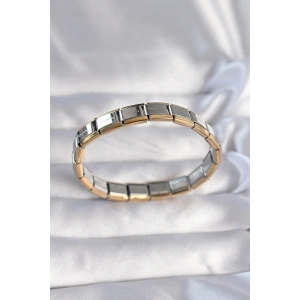 BFS 316L Çelik Çift Renk Yazılı Nomination Bileklik